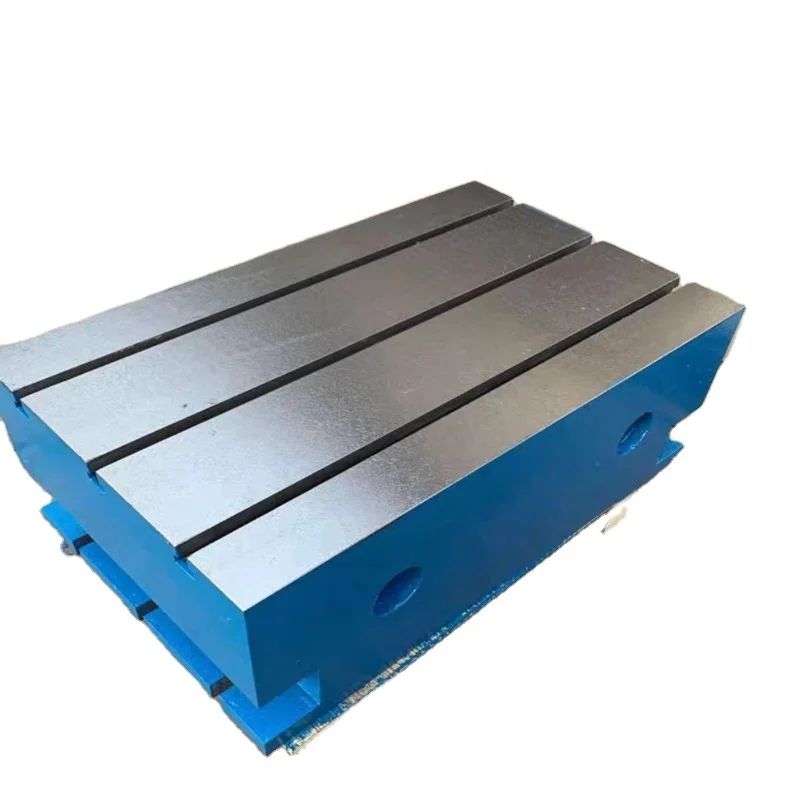 CNC milling machine bed plate Cast iron bed plate with T slots CNC machine bed plate with T slots