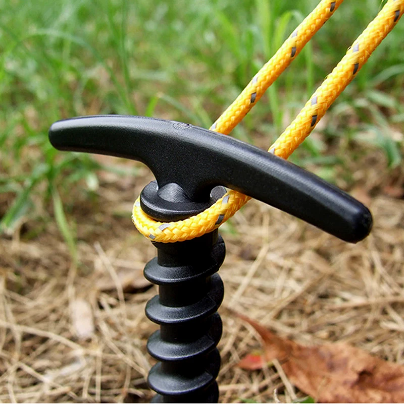 Camping Hiking Tent Rain Tarps Canopy 10 Packs Ground Anchors 14.5cm Nylon Tent Stakes