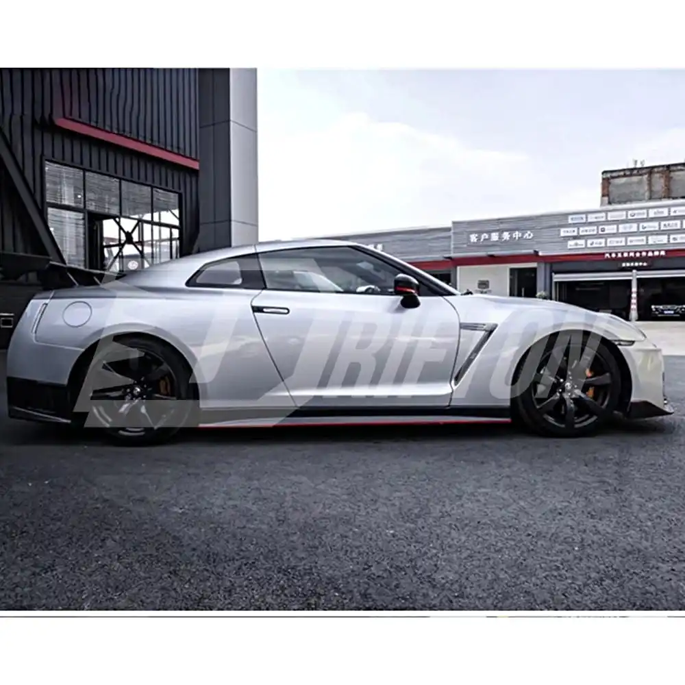 Nismo Style Carbon Fiber Side Skirt For Nissan R35 GTR Body Kit