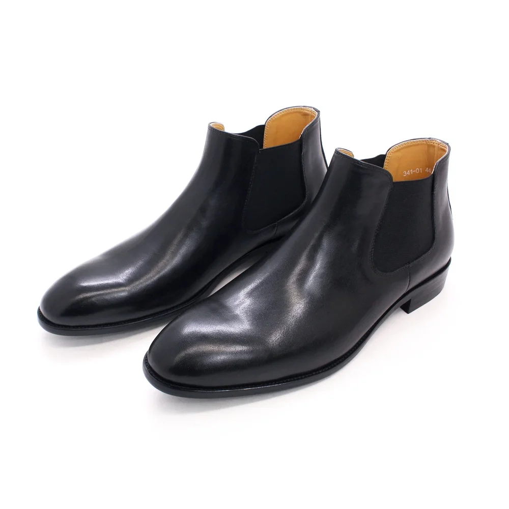 Ankle Boots Men Genuine Leather Shoes Casual Business Dress Shoes Men For Wedding Party Office Fashion Shoes