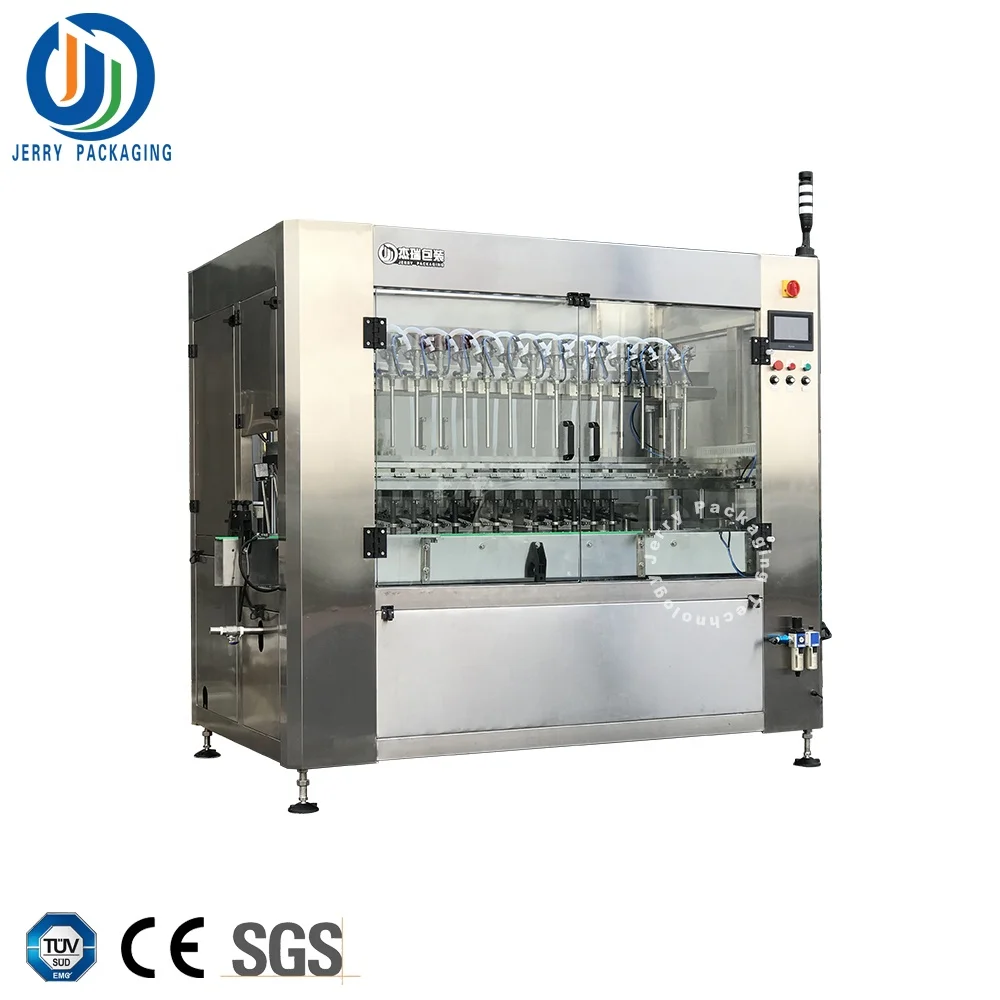 Automatic High Accuracy Filler Milk Ketchup Juice Oil Jam Barrel Bottle Electromagnetic Flowmeter Liquid Filling Machine