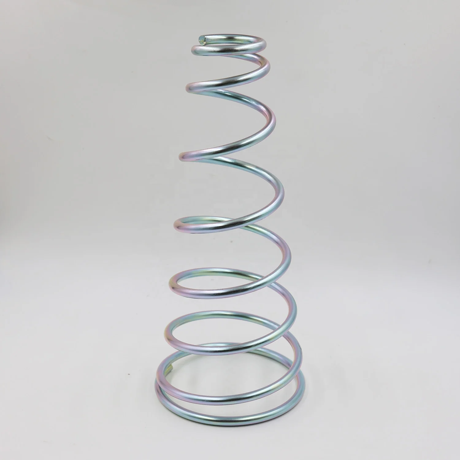 Color Zinc 6.0mm Tower Shape Compression Floor Spring