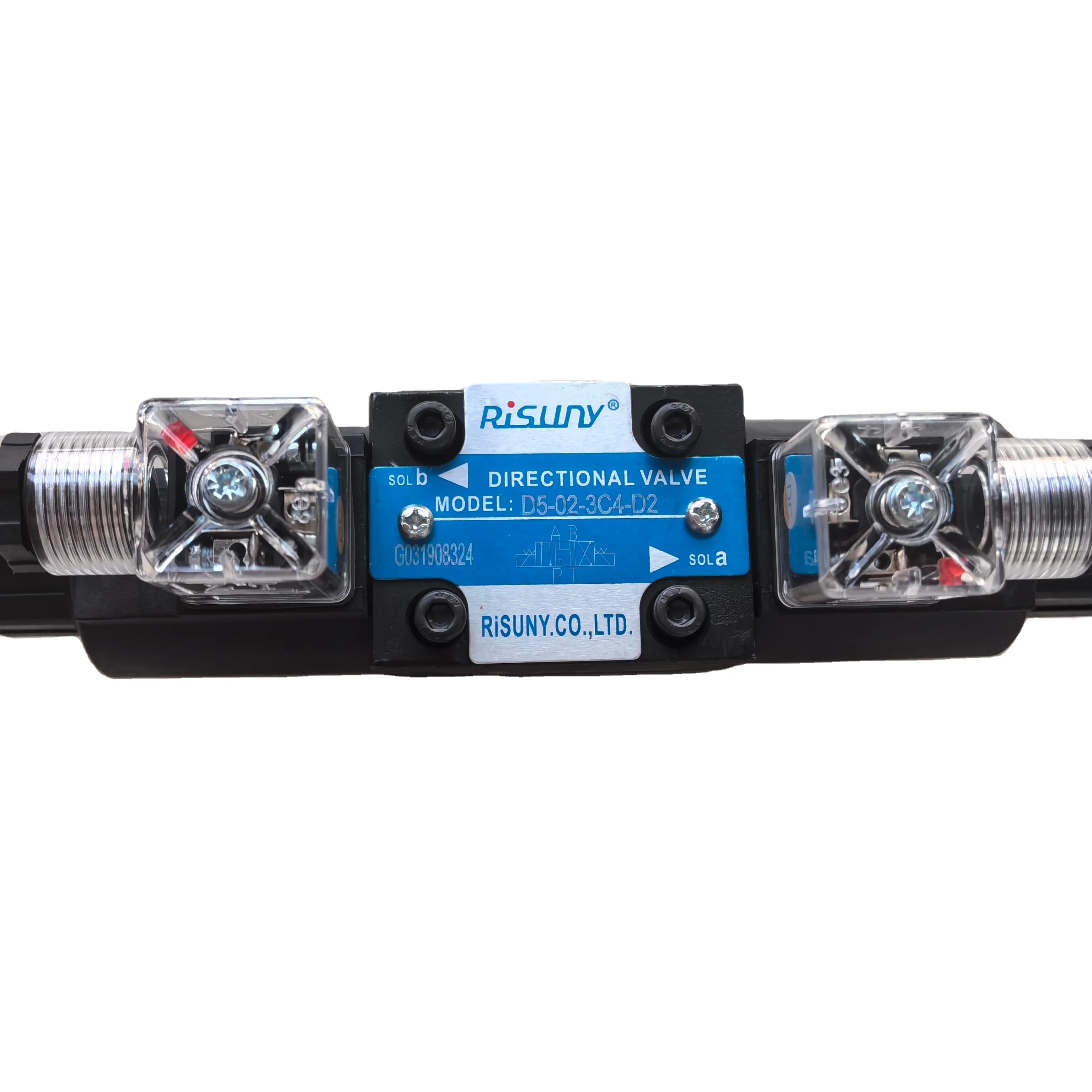 Original brand hydraulic parts D5-02-2B2-D2 D5-02-3C4-D2Risuny solenoid valve