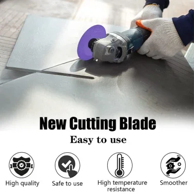 Ultra-Thin Saw Blade Wheel Glass Ceramic Cutting for Angle Grinder, Diamond Ultra-Thin Saw Blade for Smooth Cutting, Grinding