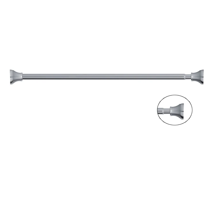 Factory direct sale telescopic shower curtain rod oem available aluminium extendable shower rod