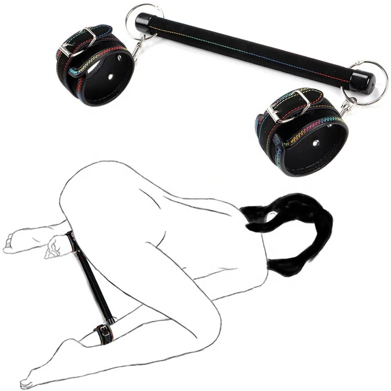 SM Sex Game Bondage Gear BDSM Bondage Open Leg Foot Cuffs Handcuffs Sex Toys for Couples