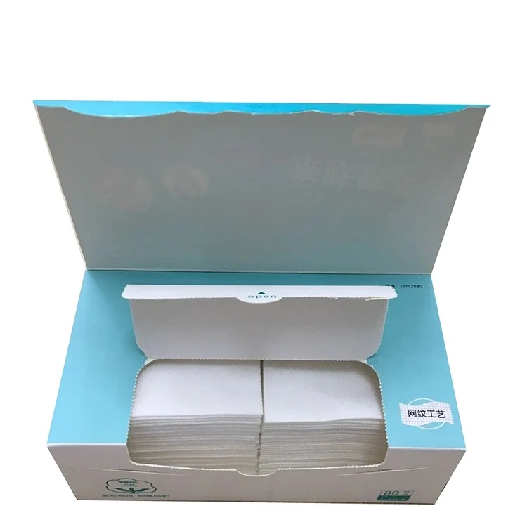 Disposable Non woven Hand Cleaning Wipes, Unscented Cotton Tissue Extra Thick, Soft Facial Towel Dry Wipes Cotton Tissue Paper
