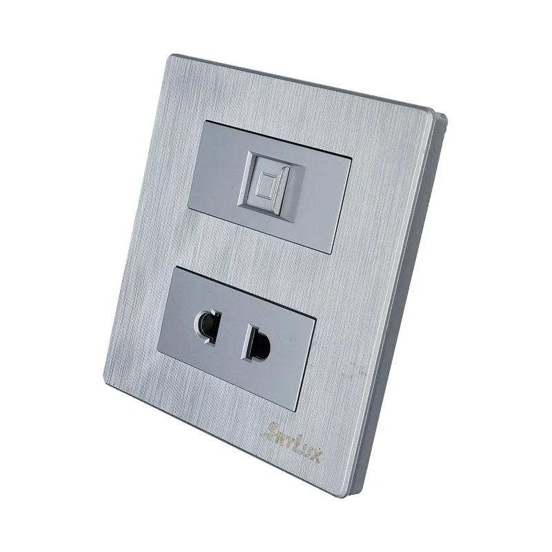 Выключатель Электрический настенный пластиковый осветительный чехол для дома электрический итальянский универсальный с usb-портом Кнопка Au/Us Тел + 2Pin розетка