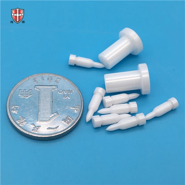 Precision white zirconia ceramic pin corrosion resistant custom for industry