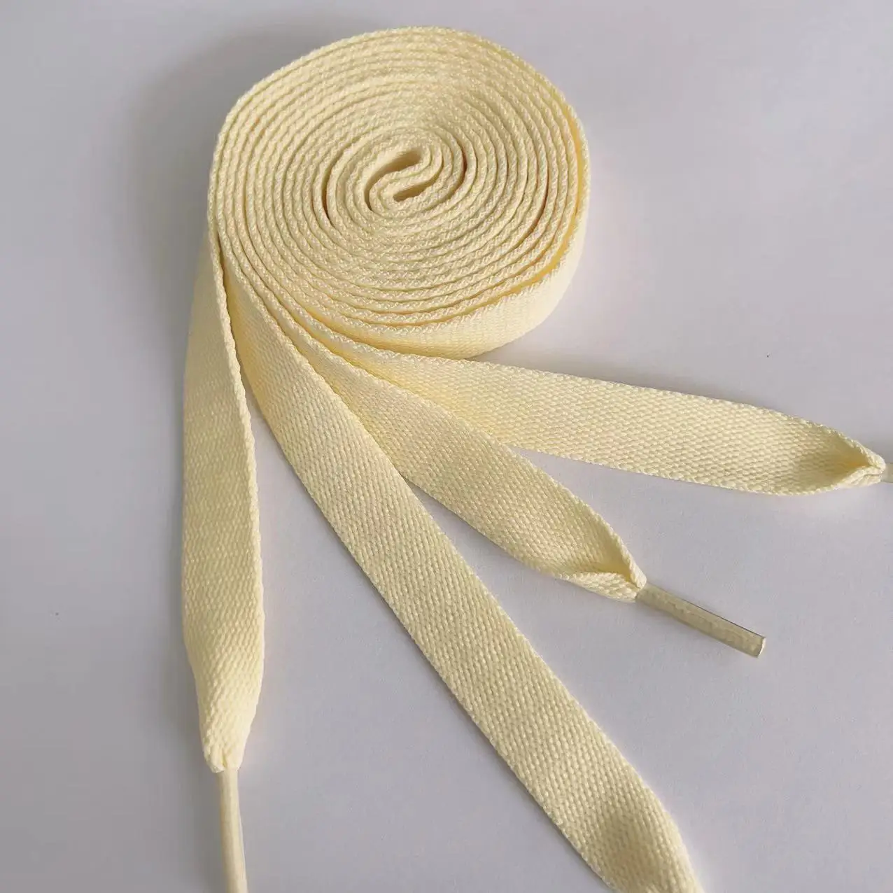 YH Factory Wholesale AJ ad Shoelaces Macaron Extra Wide 15mm width Flat Cotton for Leisure Sports for Shoes Sneakers shoelace