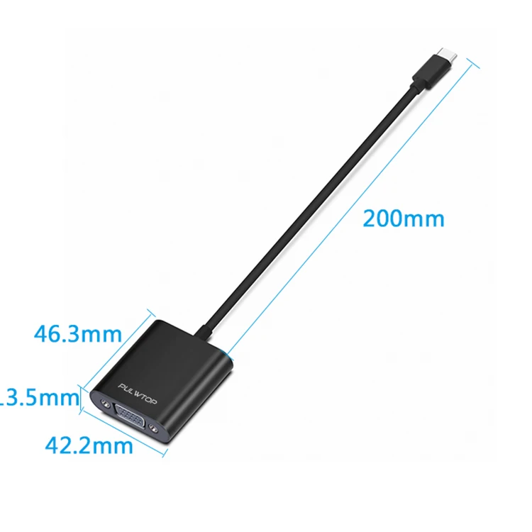 Заводской Оригинал Высокое качество usb c 3,1 концентратор vga с аудио