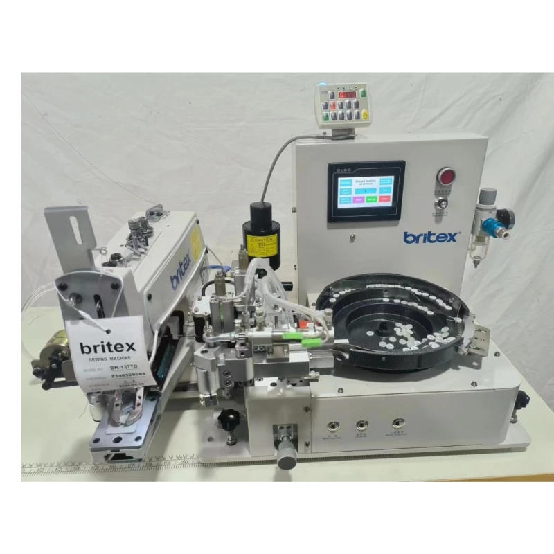 BR-1377D-SK Button Attaching sewing machine  with automatic feeder device