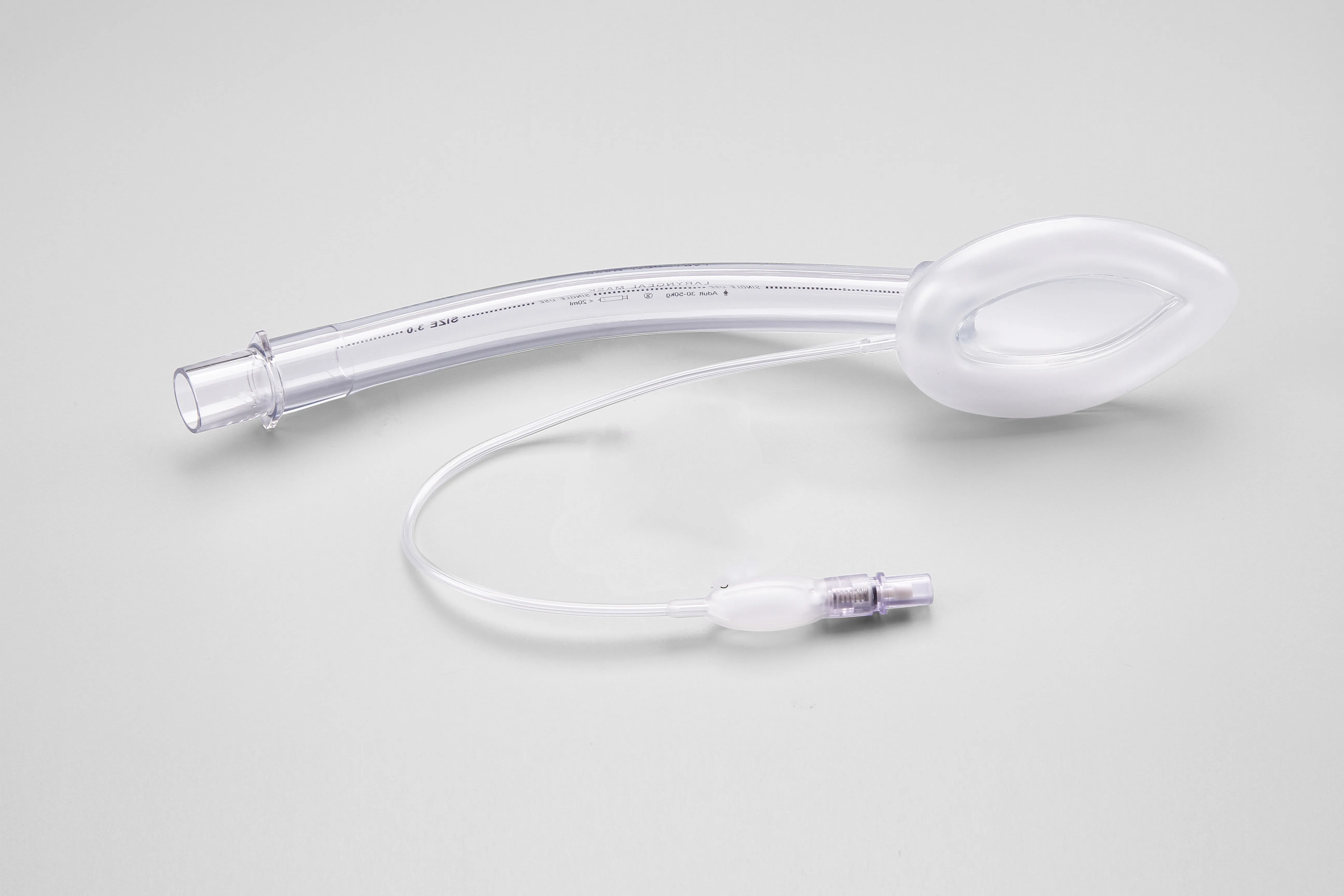 PVC silicone surgical Disposable Reinforced Laryngeal mask with soft cuff Disposable Medical Silicone standard flexible