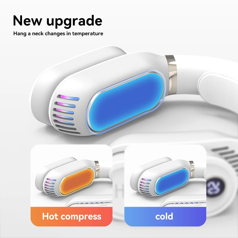  Горячая холодная USB литиевая батарея заряжаемая портативная безпузырчатая грелка ленивый подвесной кондиционер для шеи Обогреватель