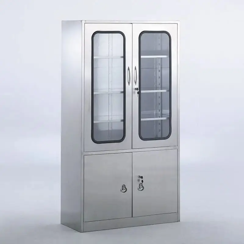 YL021 Hospital Furniture Guangdong Factory for Sale Medical Stainless Steel Furniture Storage Cabinet