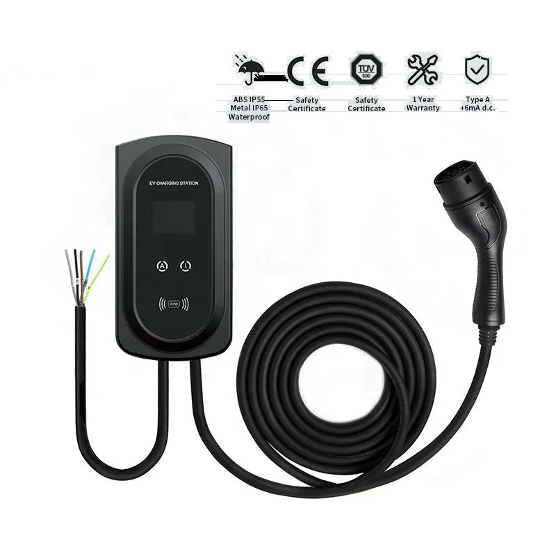 32A EV Charging Station OCPP 1.6 Smart Wallbox 22KW With Wifi 4G Communication EV Charger Manufacturer Wholesale