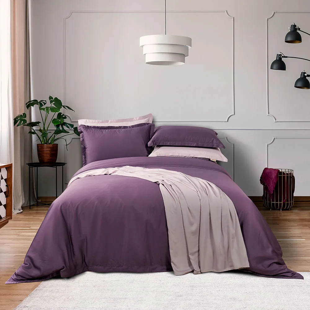 Hot Sale Embroidered Duvet Cover Sets Bamboo Printed Cooling Bed Sheets Bedsheet Bedding Queen Bed Sheet Set