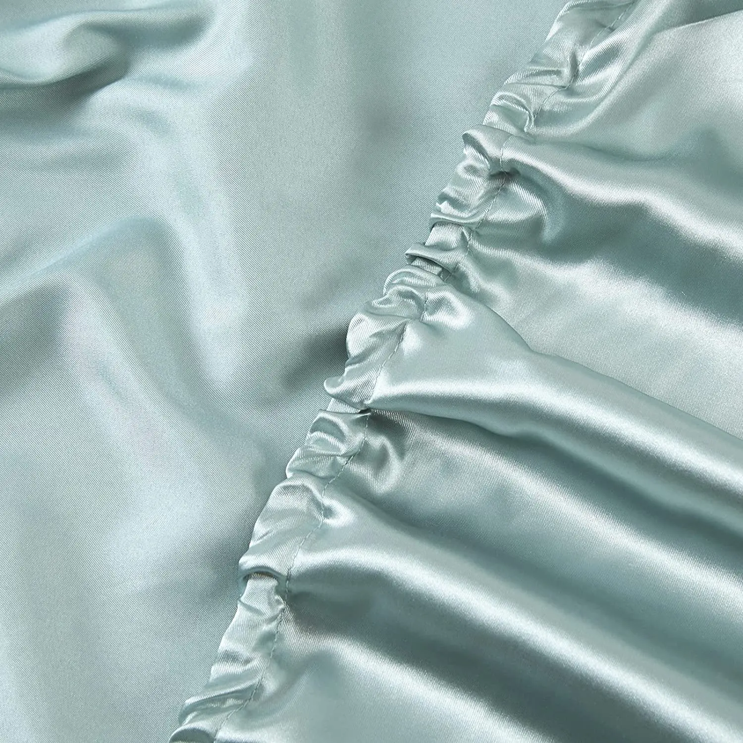 Hot sale 4 pcs bed sheets sets Satin sabanas flat sheet fitted flat sheets pillow covers