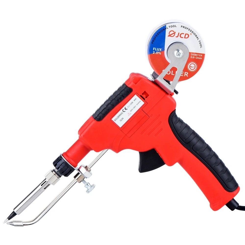 JCD CJ-129B Soldering Gun Automatic Hand-held Solder Iron Kit Welding Tool with Lead-free Wire