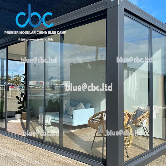 Quacent Luxury Modern Two Storey Container Prefabricated Home Tiny Wooden Prefab House Buildings Cabins Hotel Apartment Villa