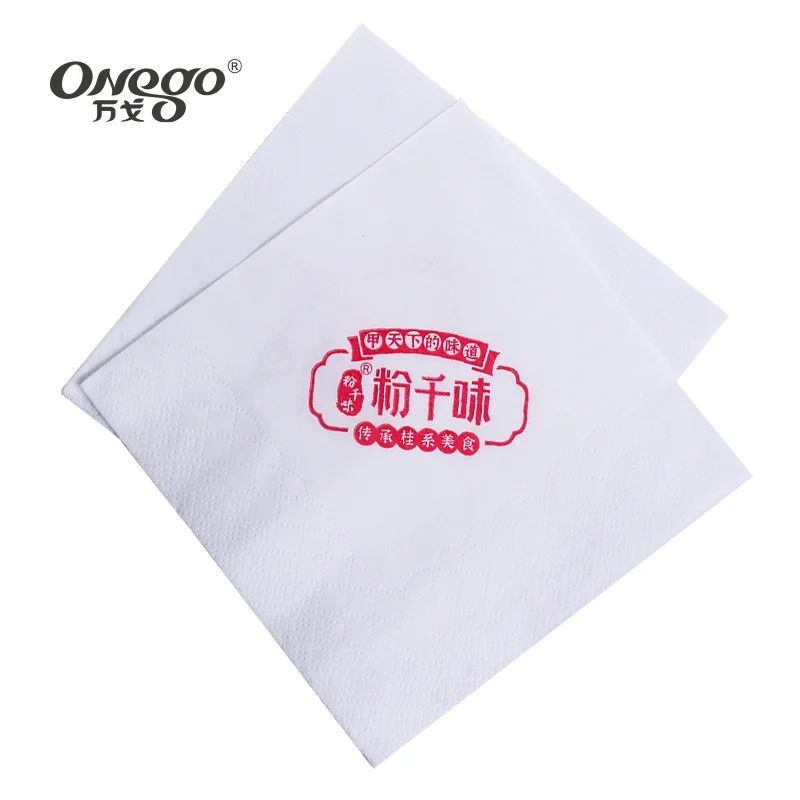 pure wood pulp elegant personalized logo custom paper napkin tissue