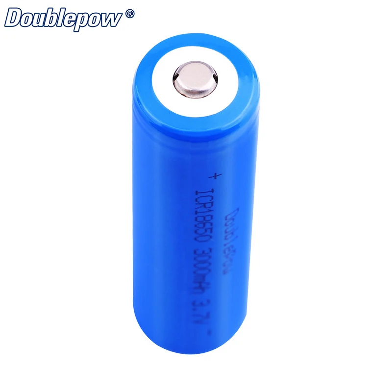 Doublepow 18650 3.7v 3000mAh Rechargeable Li-Ion 18650 3.7V Battery for Home Storage