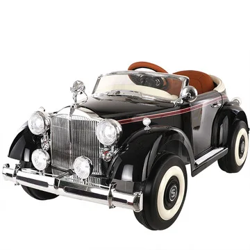 Новая модель 2021, хорошее качество, зарядное устройство для аккумулятора 12 в 7 Ач, окрашенная детская игрушка, Детская электрическая открытая трансформер, классический винтажный автомобиль в стиле ретро