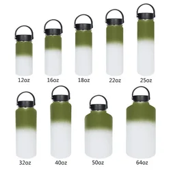 350m to 2L Non-Toxic BPA Free - Eco Metal Flask Sports Water Bottle from 12OZ to 64oz