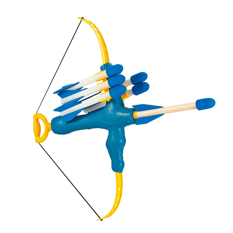 Safety soft foam archery rocket shoot game bow and arrow set for kids toy