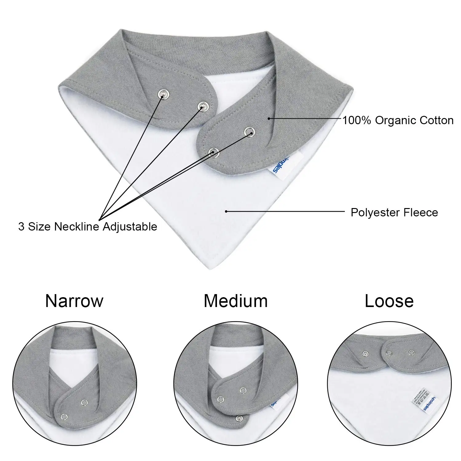 
High Quality Cute Design Cotton Baby Bibs Washable 4 piece set baby bandana bibs 