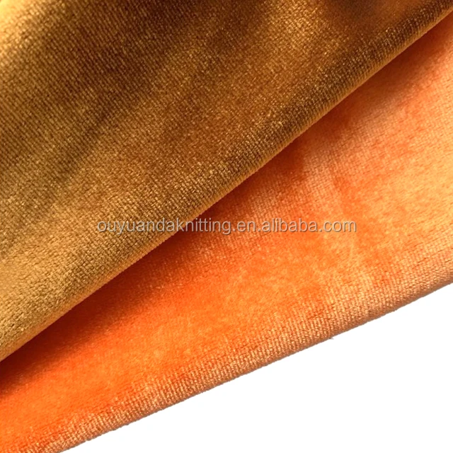 Factory Polyester Spandex Flame Retardant Thick Velvet Fabric