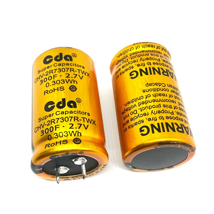 High power high energy density CHV-2R7606R-TW 2.7V 60F Capacitors car start-up high power output backup Super Capacitor