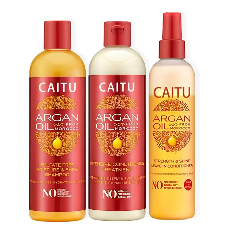 Hair Care Products Treatments Argan Oil Shampoo and Conditioner Set Nourish Moisture Damaged Customized