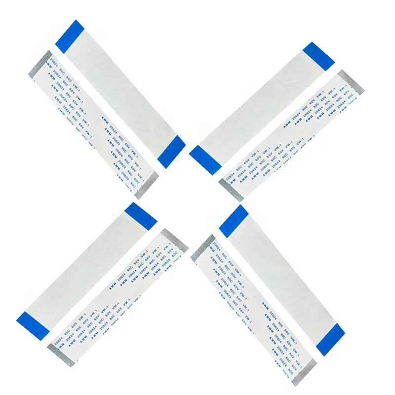 Pitch 0.5 1.0 2.54mm Flat Flexible Ribbon Cable 60v A Type for Pictorial Machine FFC Cable