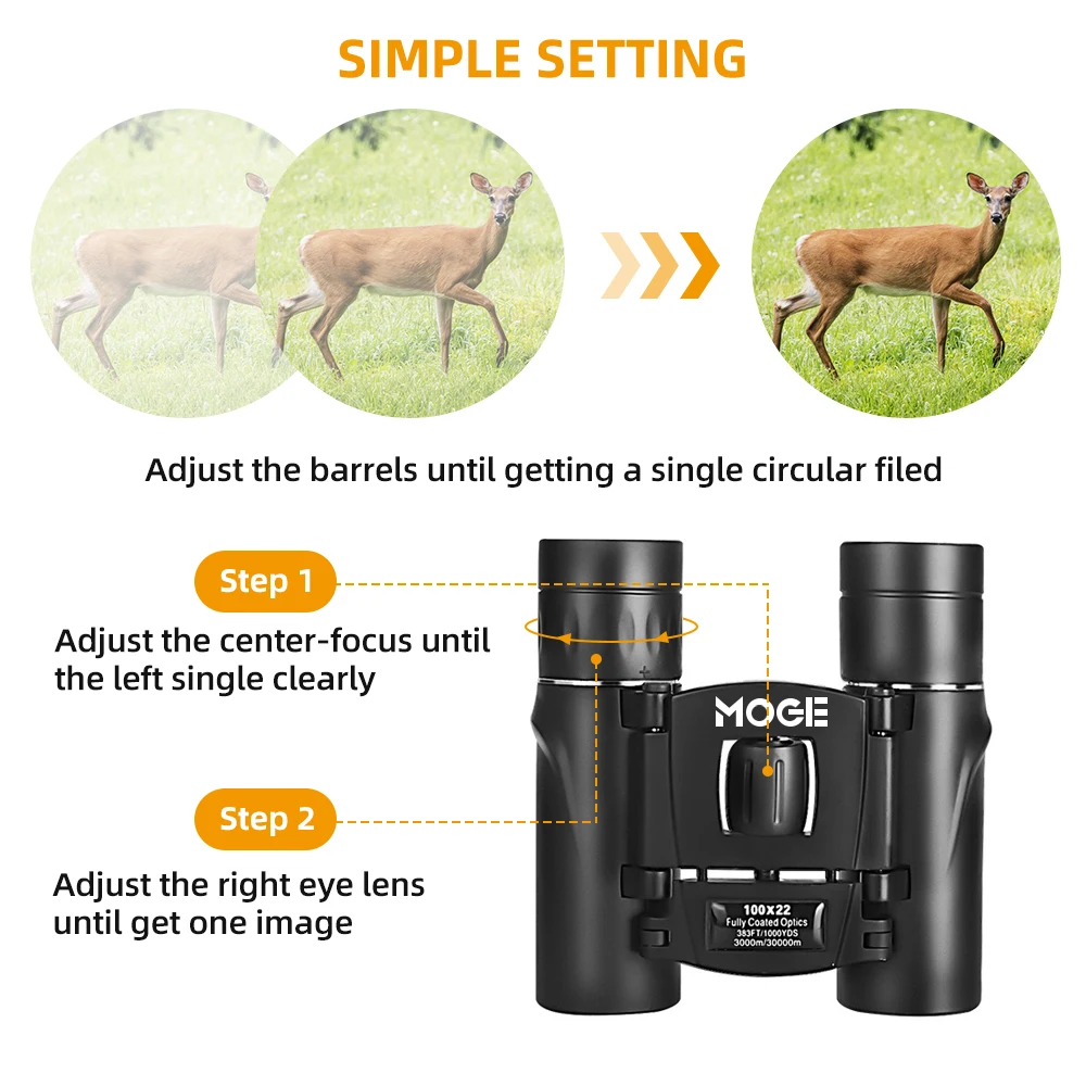 10x22 professional binoculars outdoor binoculars high magnification Bak4 prism binoculars camping