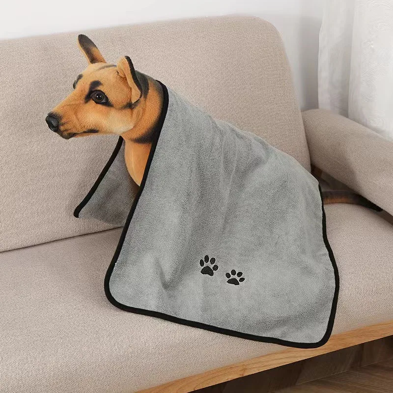 Quick Drying Pet Towels Microfiber Towel For Pet Wholesale Custom Microfibre Dog Towel Robe For Dog