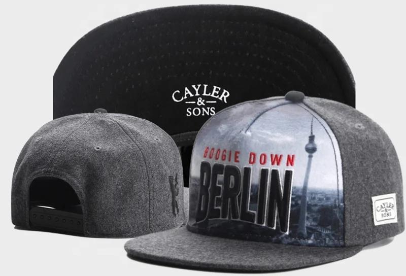 High quality popular  New style cayler design sons cap flat brim hip hop hat