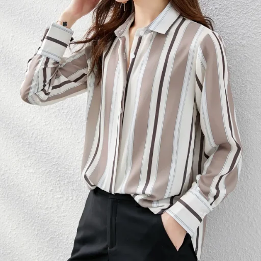 Hot selling cotton  linen  130gsm Strip two-tone chambray style colorful cotton soft yarn dyed slub linen shirting fabric