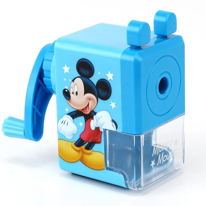 Manual desktop sharpener with single hole, portable, socket pencil and crayon sharpener