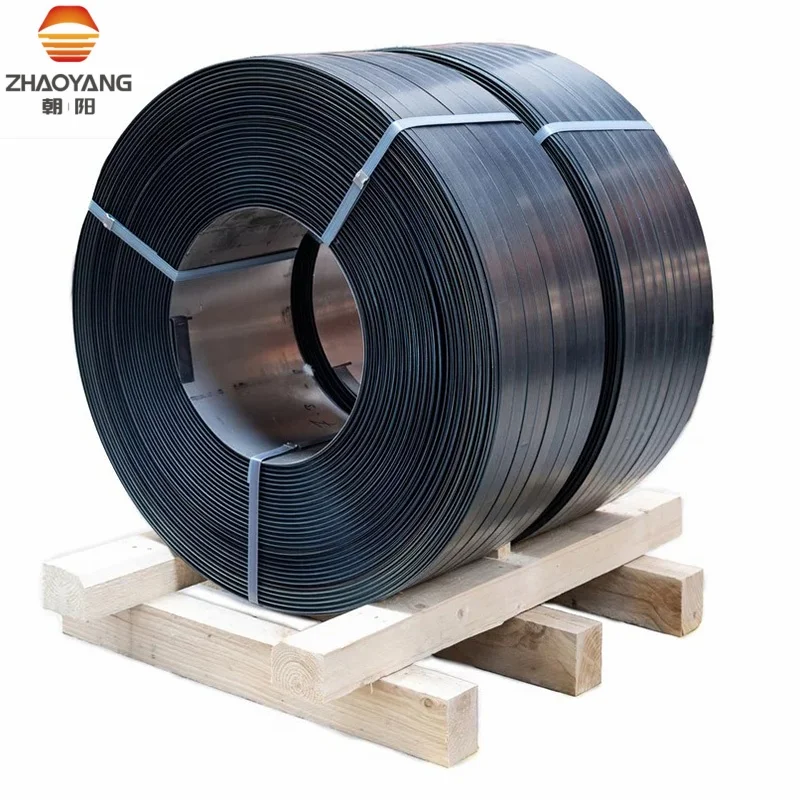 High Tensile 32mm Blue Color Painted Plastic Pallet Packing Strip Steel Packing Strap Band