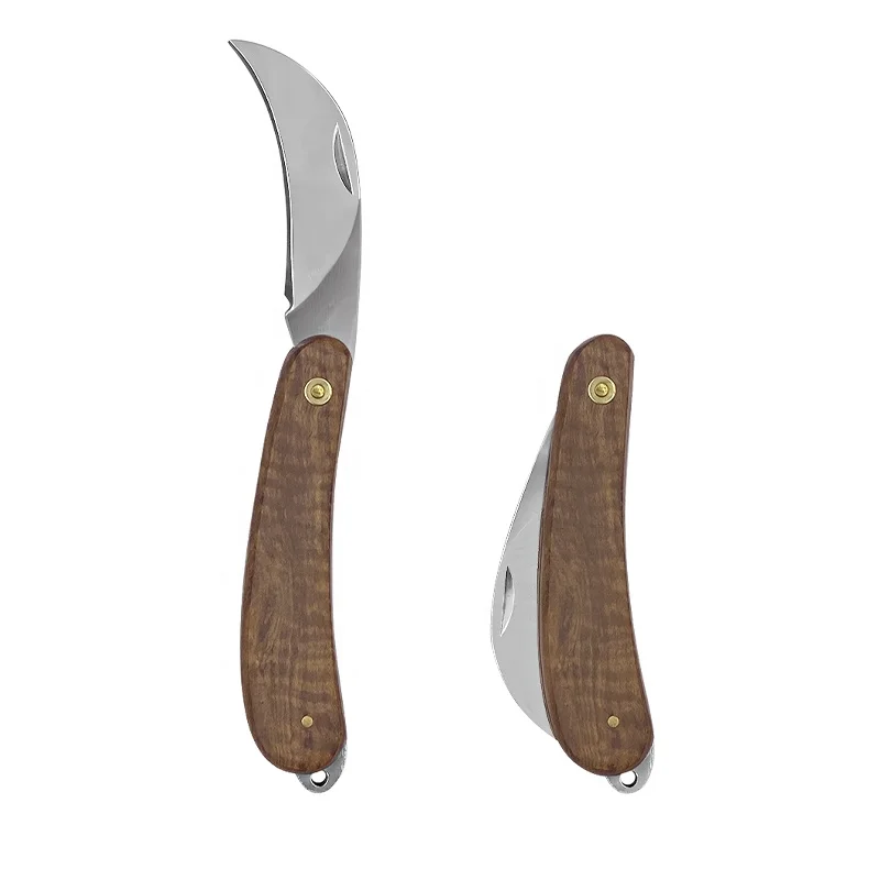 Professional Garden Folding Pruning Mushroom Knife Stainless Steel Blade Grafting Pocket Knife For Farmer