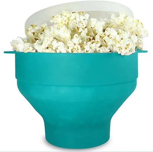 Customized Silicone Popcorn Popper Bowl Microwave Collapsible Popcorn Maker