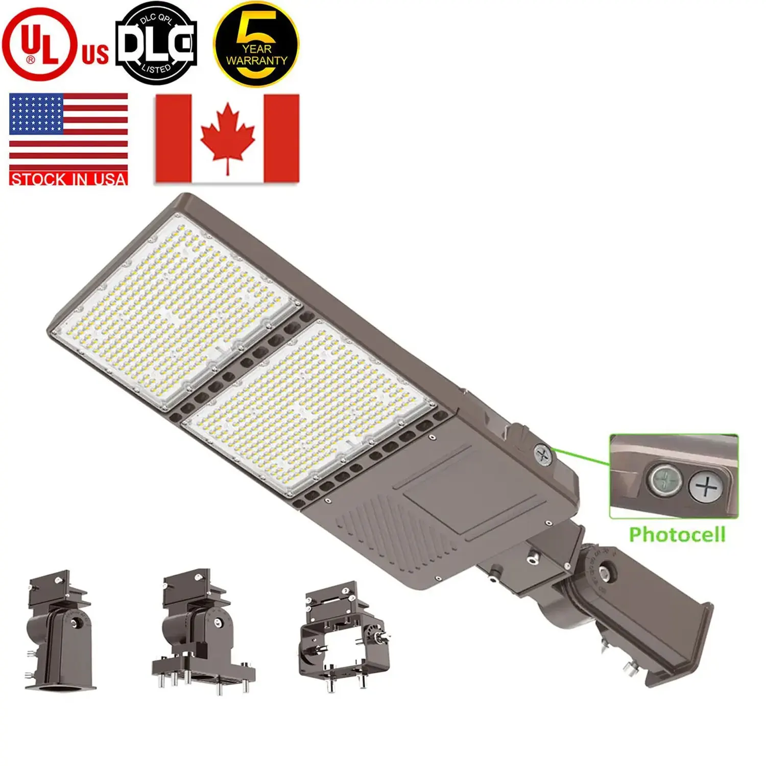 Led Street Lamp Cetl Etl Waterproof Ip66 300 Watt Led Street Light LED Cobra Head Street Light 5000K 100-277V Type 3 With Sensor