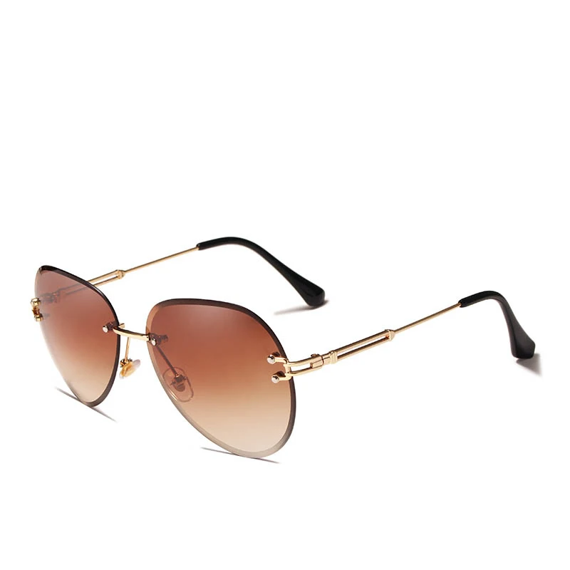 KINGSEVEN Glasses Men Vintage Fashion Sun Glasses For Men Rimless Gradient Lens Brand Designer Eyewear Glasses Women Shades 802