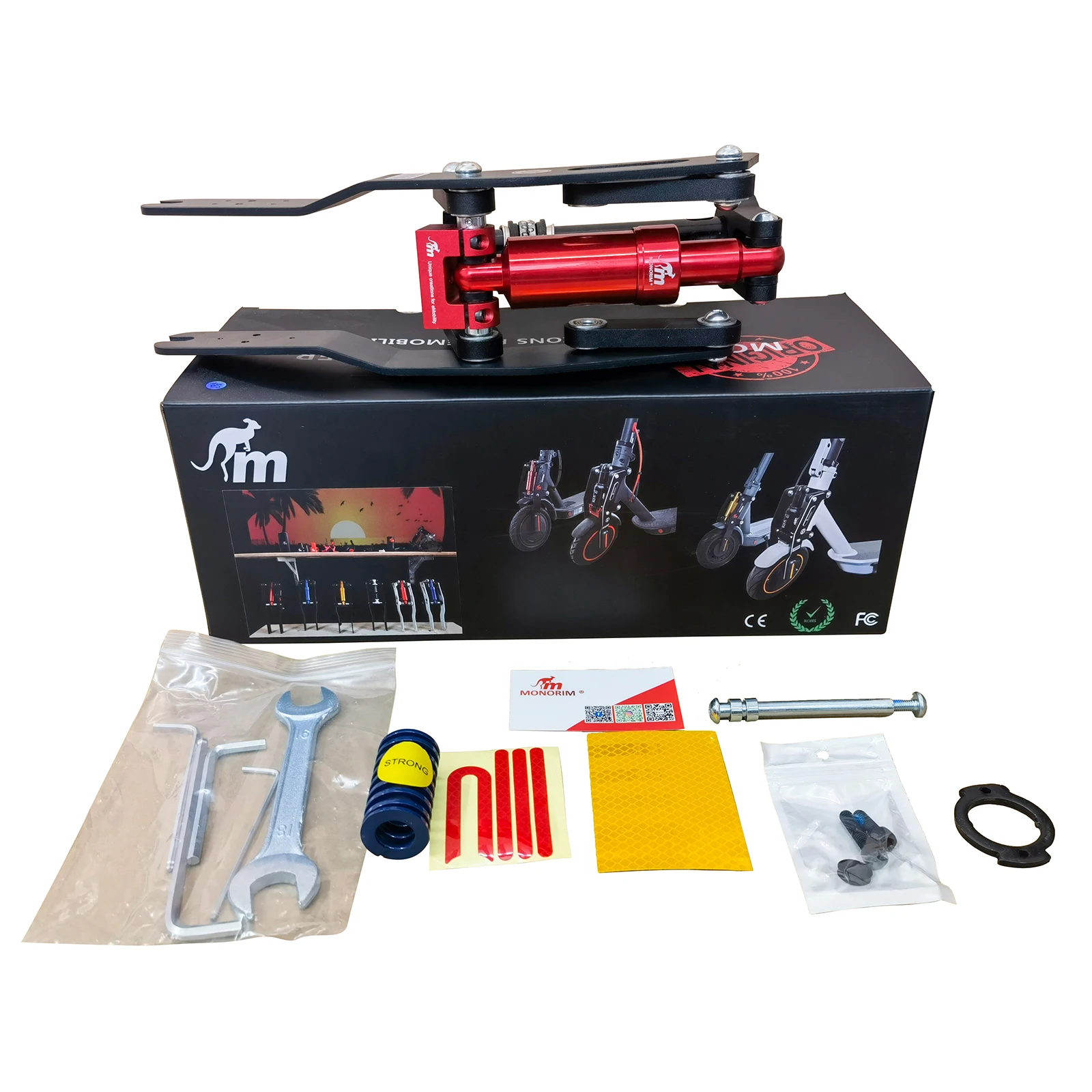 Monorim M0 подвеска комплект v4.0 для mijia m365/Pro/Pro2/1s/Mi3/Mi4 pro специально для 8,5 дюймов 10 дюймов Запчасти Аксессуары