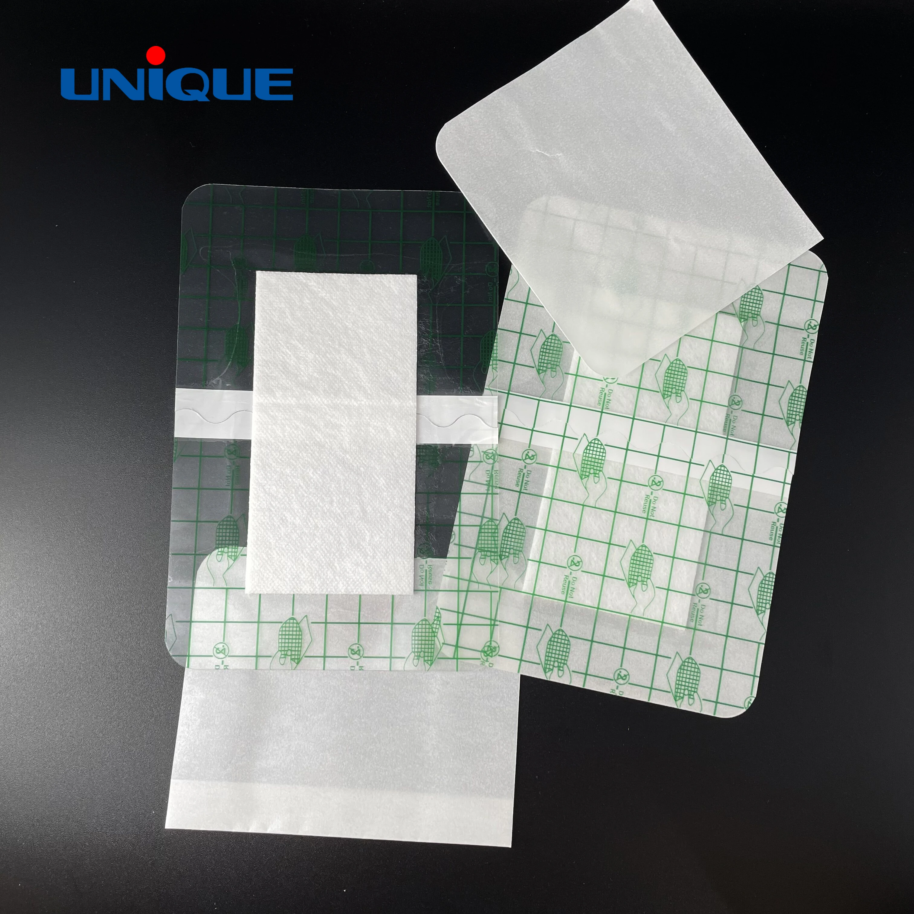 Unique Medical Adhesive PU film Waterproof Wound Transparent Dressing