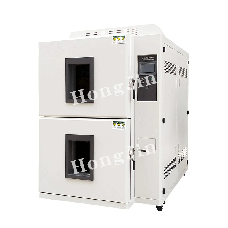 Hong jin Programmable 2 Zone Temperature Heat Cold Impact Testing Machine Battery Thermal Shock Test Chamber
