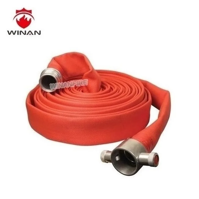 Factory sales 2.5 inch canvas fire hose price fire hose 6/8/10/13/16/20 bar 25-200mm 1-8inch 10-30m 33-100 feet