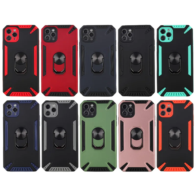 Double layers  Phone case & cover for iPhone anti-shock Funda para celular Con Proteccion De Camera for Samsung for Xiaomi