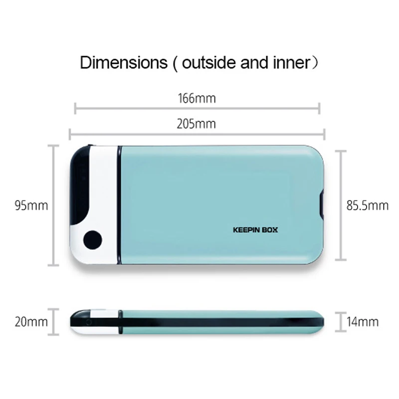 Phone Lock Box timerphone Locker with Timer Timed Lock Box for Cell Phone Accessories ABS Safes Box to Lock Phone in